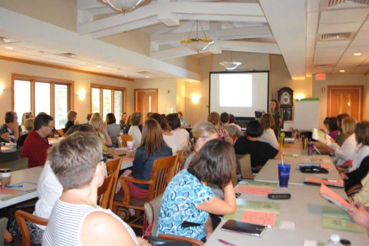 Susan Wurzer leads staff development session